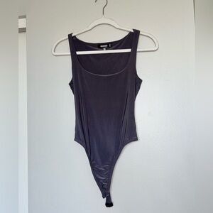Missguided Stretchy Purple Tank Bodysuit Size 4